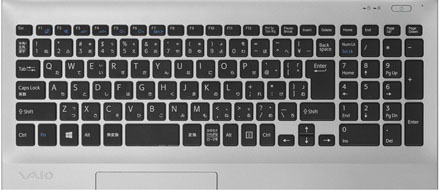 VAIO S15のキーボード