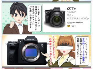 ILCE-7M4 有効画素数と他モデルの比較