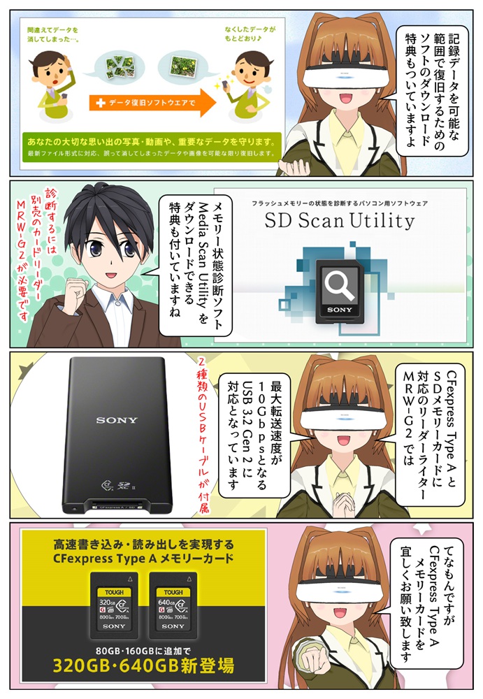 人気の定番 SONY ソニー CFexpress Type A メモリーカード CEA-G640T 容量