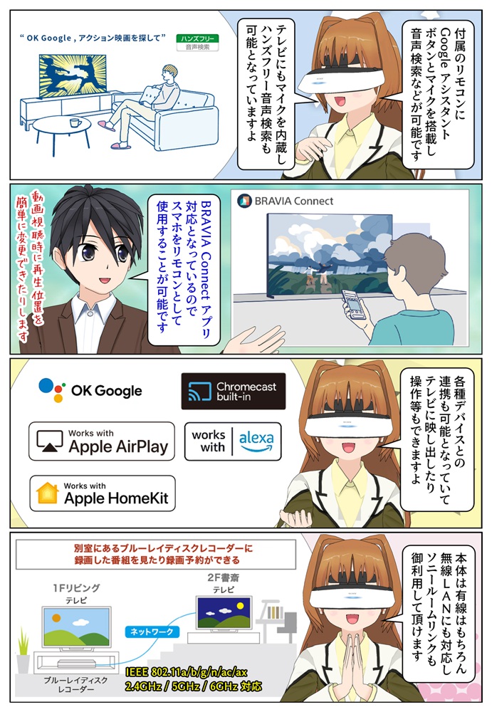 BRAVIA 5 は BRAVIA Connect に対応でスマホをリモコンとして使用が可能