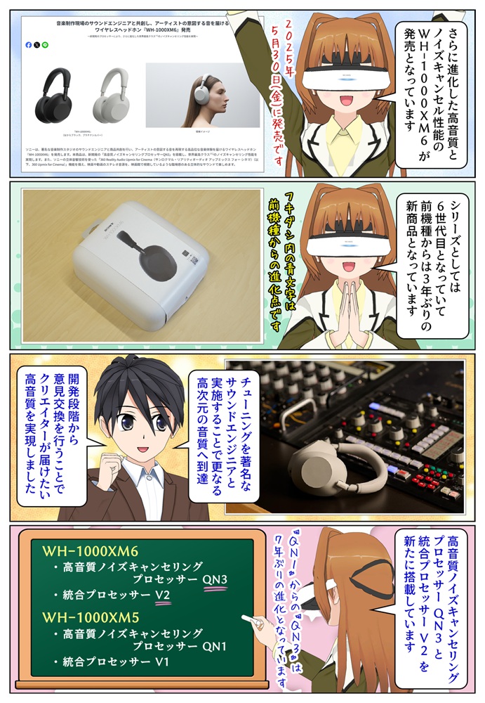 WH-1000XM6の実機レビューとWH-1000XM5との違い
