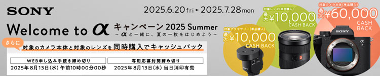 Welcome to α キャンペーン 2025 Summer
