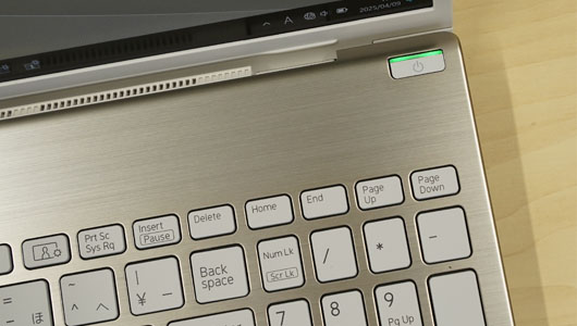 VAIO F16 2025年モデルの指紋センサー