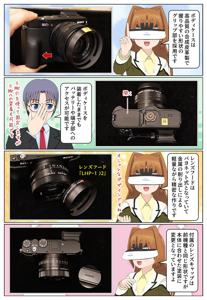 DSC-RX1RM3専用のレンズフードとボディケース