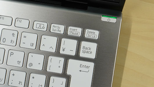 VAIO SX14 2025年モデルの指紋センサー