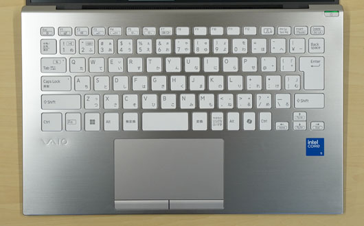VAIO SX14 2025年モデルのタッチパッド