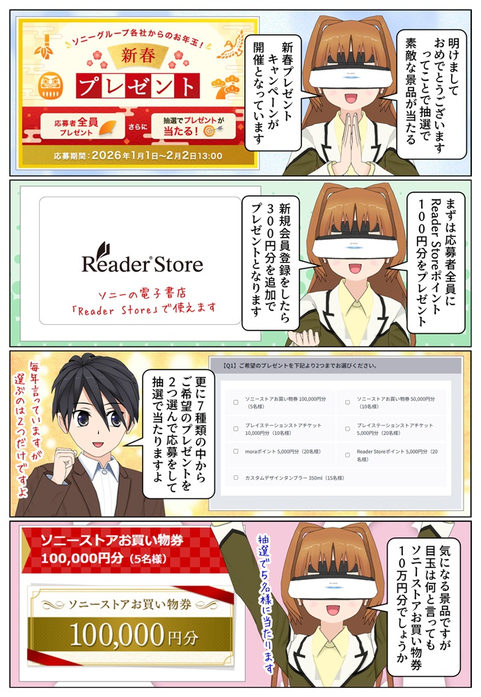 ソニーの2026年 新春プレゼントキャンペーンが開催