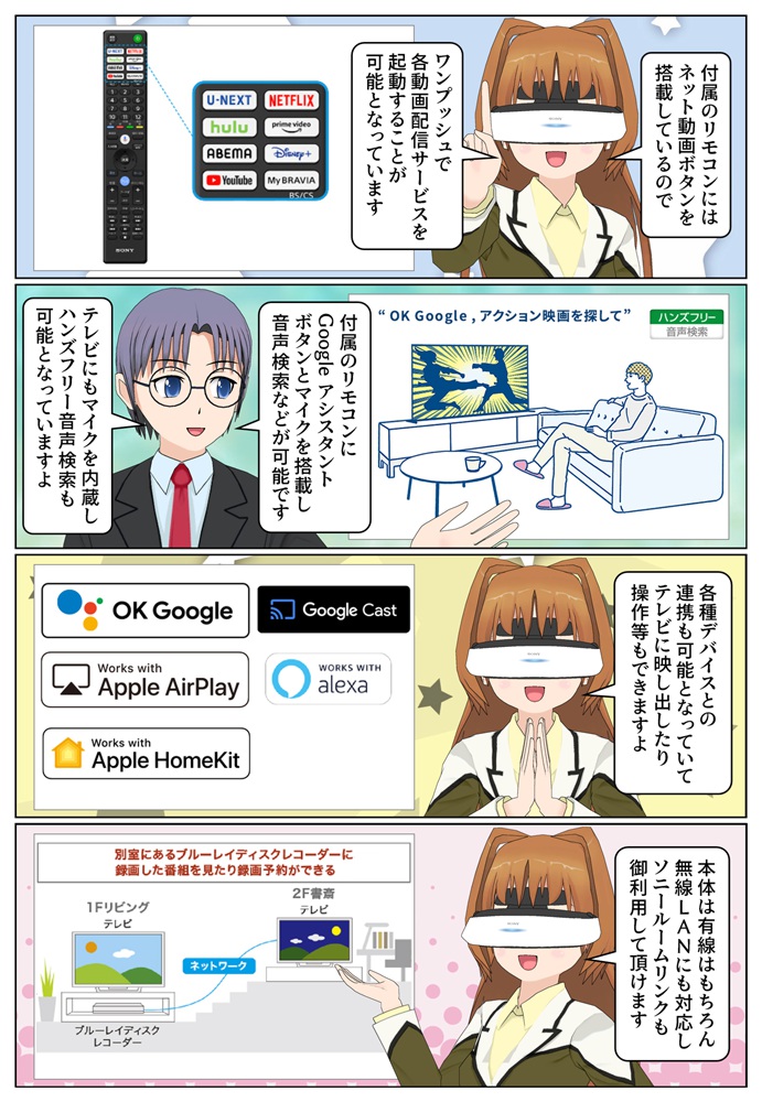 BRAVIA X83Lシリーズはスマートフォンとの連携が可能