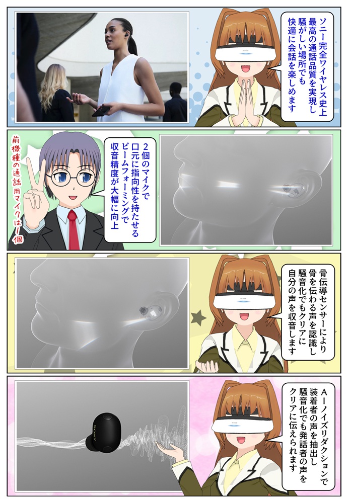 WF-1000XM6はソニーの完全ワイヤレスイヤホン史上最高の通話品質を実現