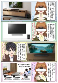 sony-manga-ht-b500-wall-hanging-2795_008 HT-B500は壁掛け対応により自由度の高いレイアウトが可能