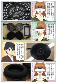 ゲーミングヘッドセット INZONE H6 air の背面開放型のハウジング部分とドライバーユニット