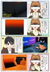 ゲーミングマウスパッド INZONE Mat-D（MPD-D700）の Fnatic Edition のデザイン