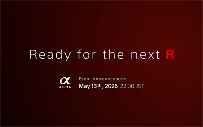 ソニーの“α”「Ready for the next R」ティザーページ