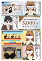 ソニーのWH-1000XM6を購入で5,000円のキャッスバックとなるキャンペーンが開催