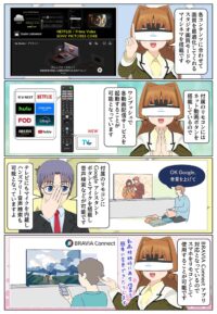 BRAVIA 7 II は様々な動画配信サイトをリモコンから起動が可能です