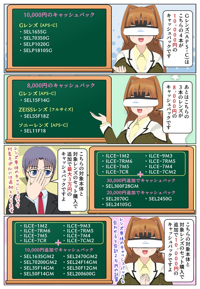 αオータムキャッシュバックキャンペーン 2026の対象のレンズとワイヤレスマイク